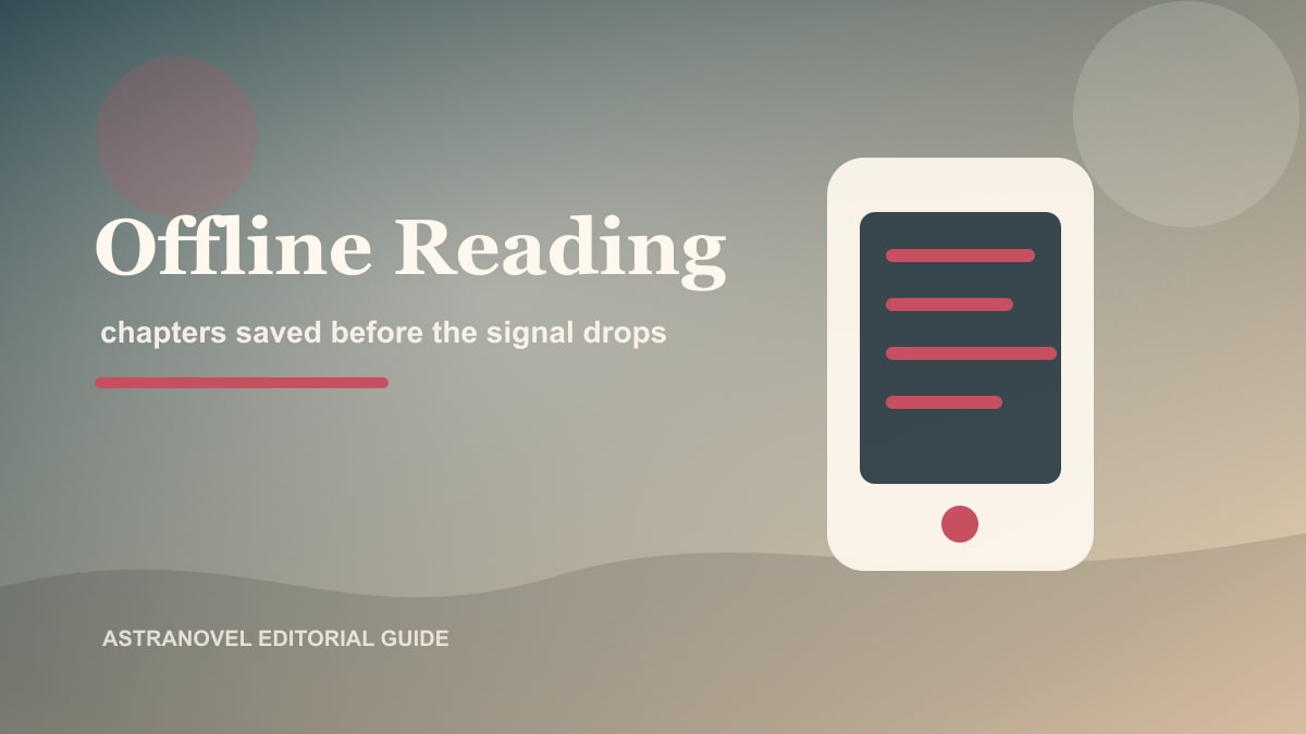 A phone with saved chapters for offline reading before travel